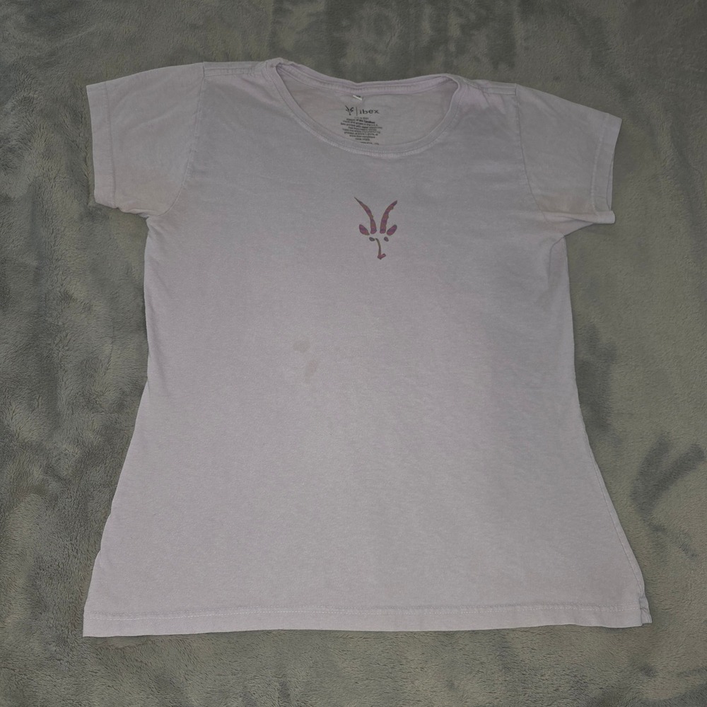 Ibex Purple Cotton of the Carolinas Graphic T-Shirt Womens Small H1201 USA Made